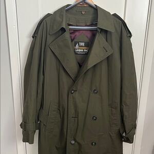 London Fog Men's Olive Trench Coat